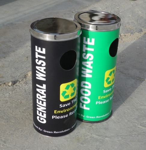 Stainless Steel Recycle Bins, Size: 36L