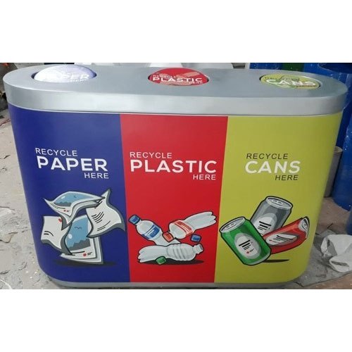 FRP Trio Recycle Bin