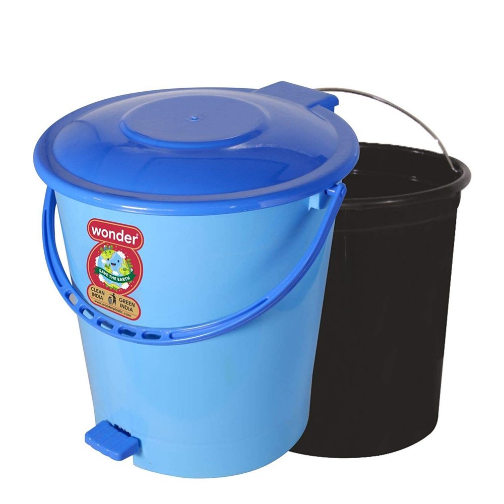 Plastic Pedal Dustbin, For All1, Capacity: 10 To 15 Ltr