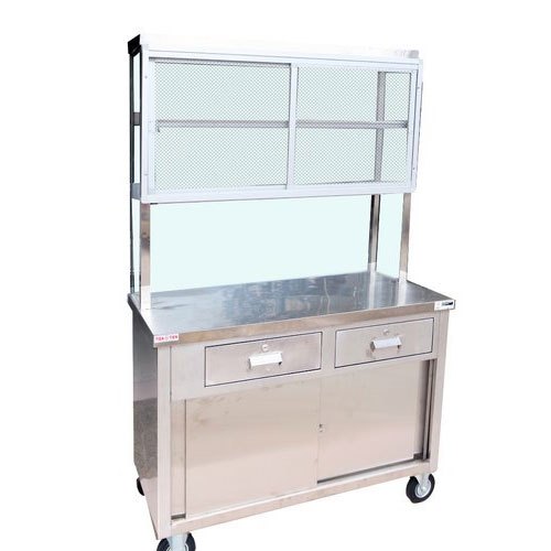 Stainless Steel Fast Food Stall, For Commercial