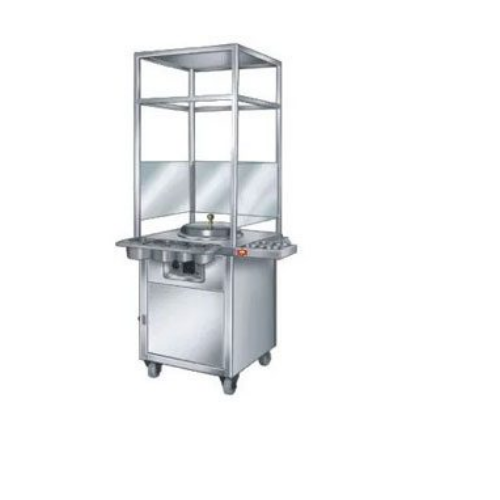 Stainless Steel Sweet Corn Trolley Counter