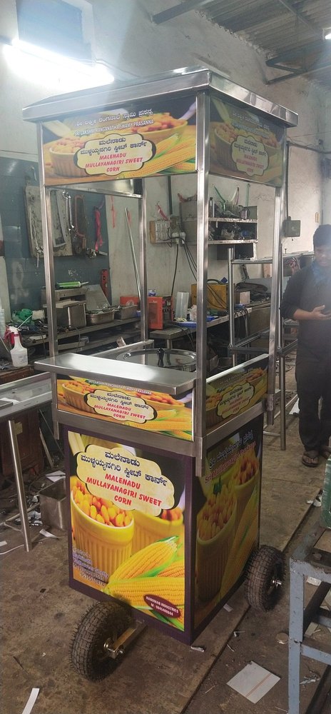 Green Ss Sweet Corn Counter, For Commercial