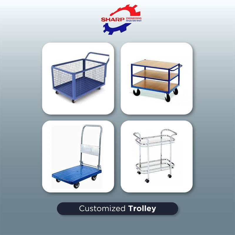 Customized Material Handling Trolley