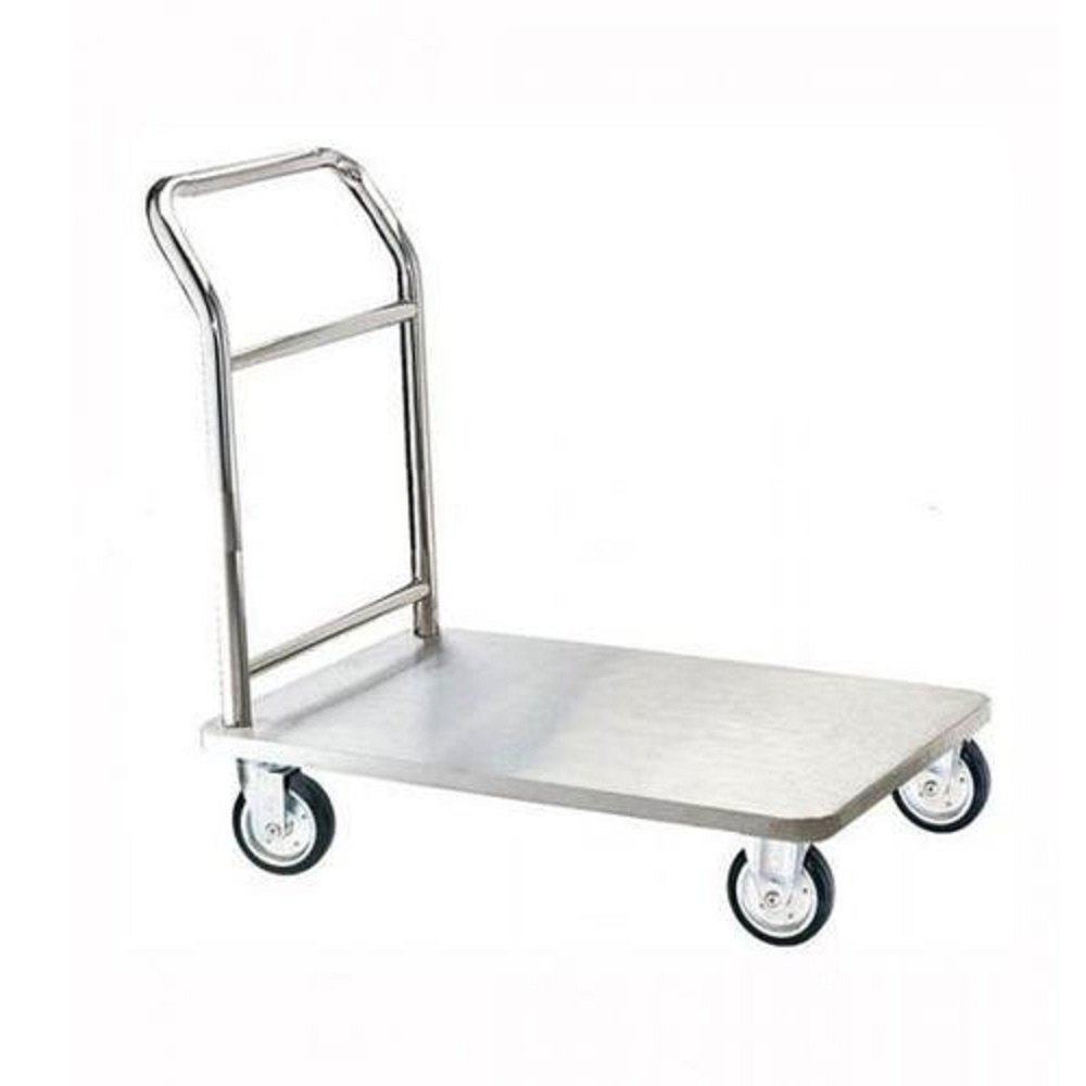 Raj Gauri Stainless Steel Platform Trolley, For Material Handling, Load Capacity: 500 Kg
