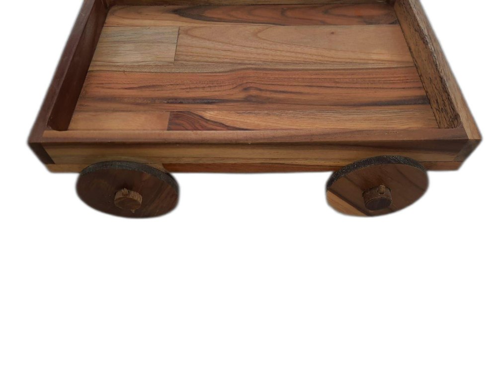 Kalanidhi Handicrafts Natural Wooden Serving Cart, Size/dimension: 10*8*3 Lbh Inches, Model Name/number: Ksw552sc