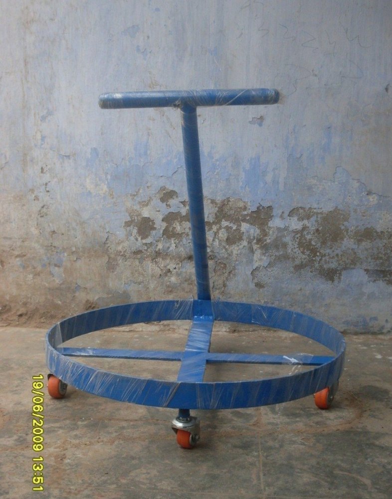 Blue Mild Steel Heavy Duty Drum Dollies