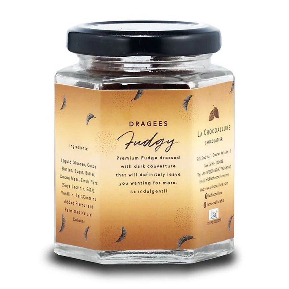 La Chocoallure Oval Fudgy Chocolate Dragees