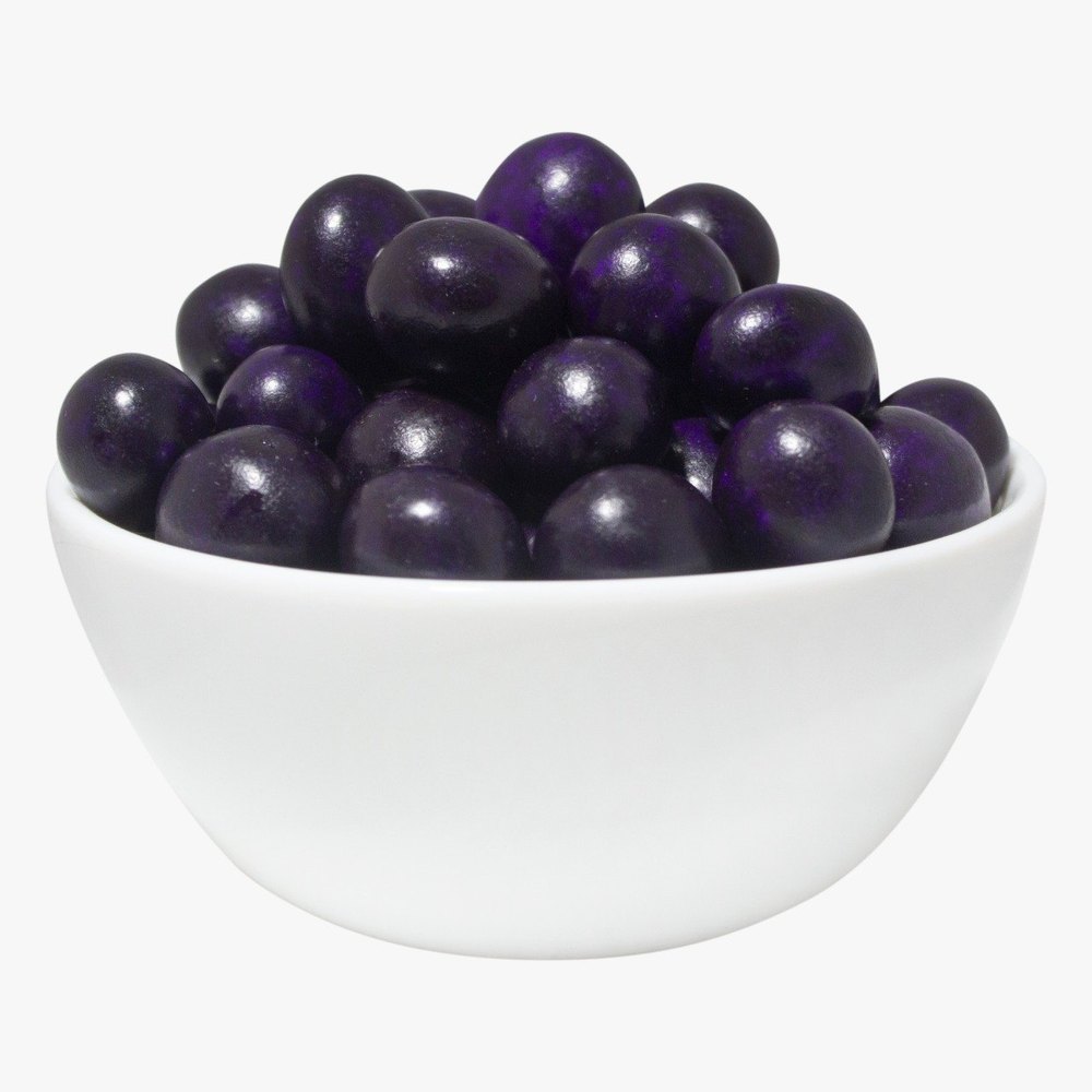 Black Currant Flavored Chocolate Dragees, Shape: Oval