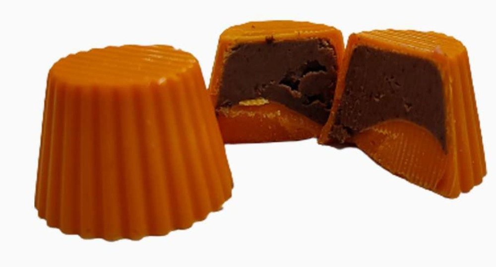 Round Orange Cappuccino Soft Centered Handmade Chocolate, For Eating