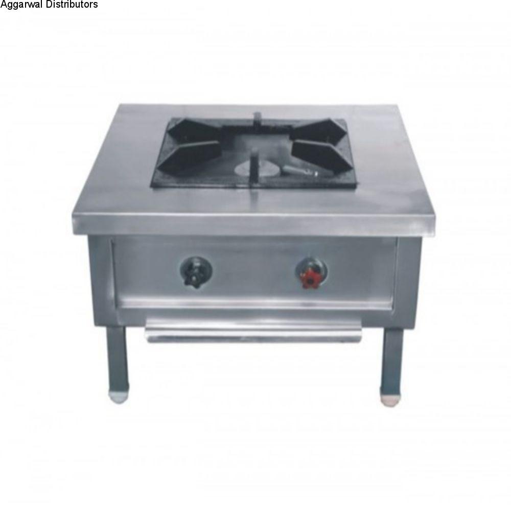 1 Lpg Ss Stock Pot Range, For Commercial