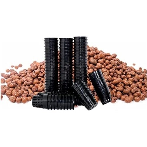 Black Plastic HYDRO 1550 (2\' NET POT-50 & HYDROTON 3 LTR.), For Hydroponic Gardening