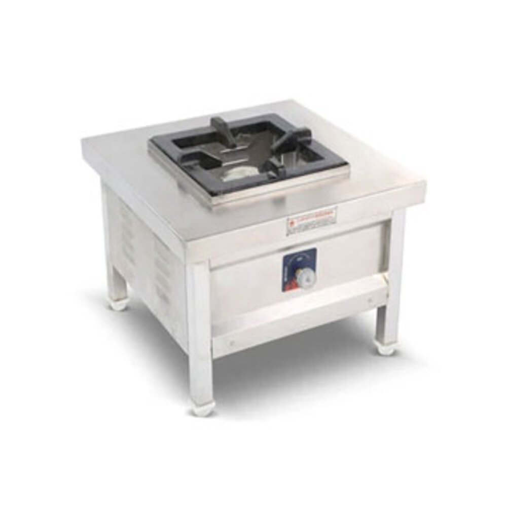 Silver Stainless Steel GAS LOW HEIGHT STOCK POT RANGE, 1