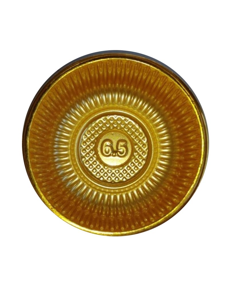 6.5inch Golden Round Shape Plastic Bowl, For Event and Party Supplies