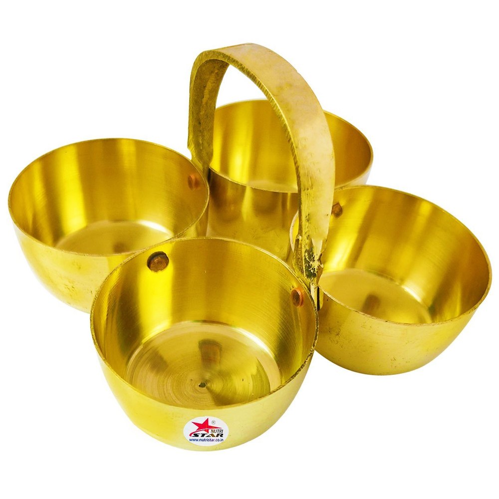1 Gold Brass Chopda / Chopala, Shape: Round Shaped, Size: 2.5IN