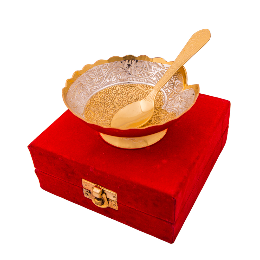 Gold Wedding Return Gift Bowl Set