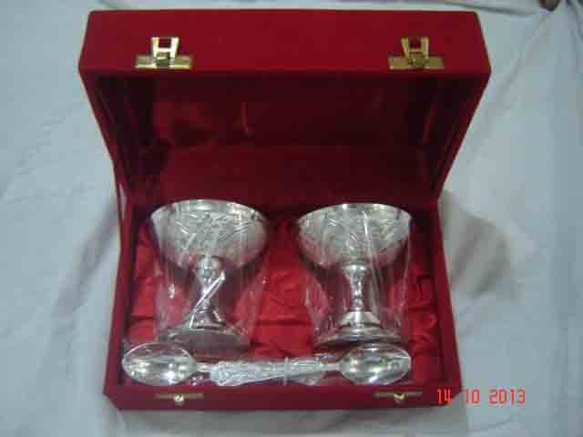 Bhatia Sons 2 Cups And 2 Spoons Ice Cream Cup Set, Size: 4\'