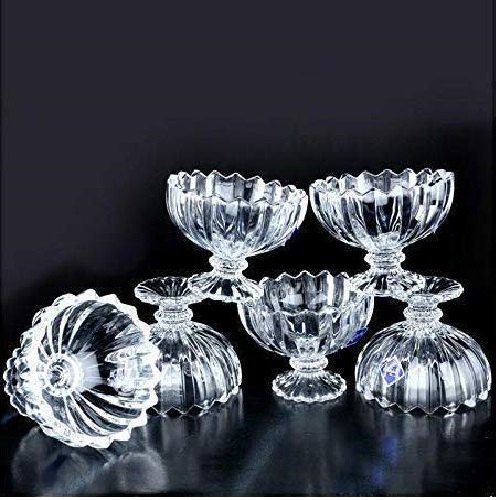 Transparent Glass Ice Cream Bowl (6 Piece)