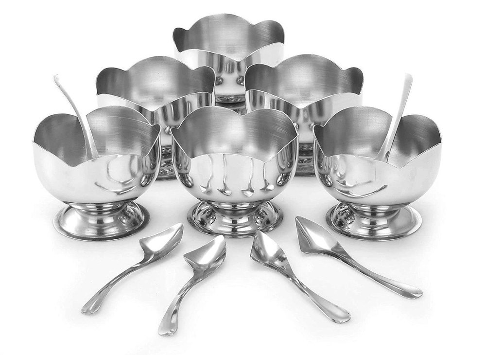 ice cream cup Stainless Steel Dessert Cups & Serving Bowl, For Home, Capacity: 150 ml