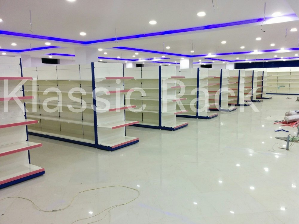 Metal Klassic Departmental Store Racks, For Grocery