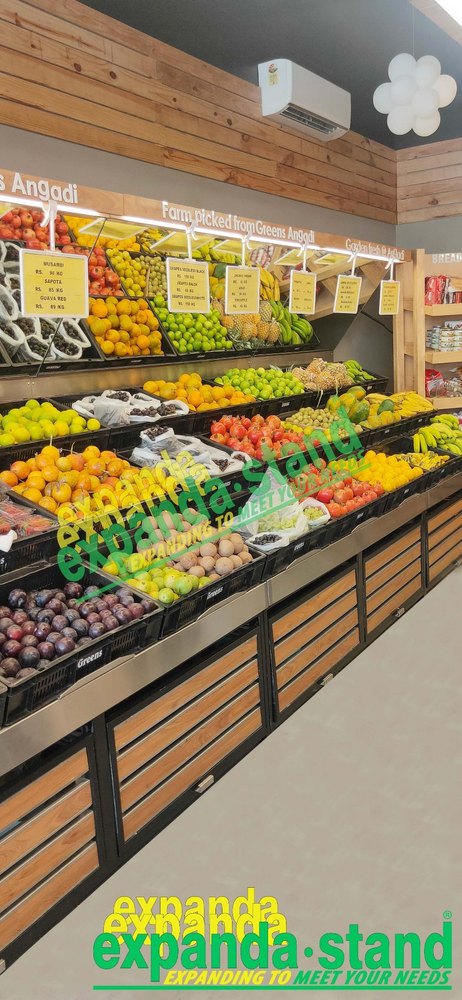 Mild Steel Fruits & Vegetable Racks, for Supermarket