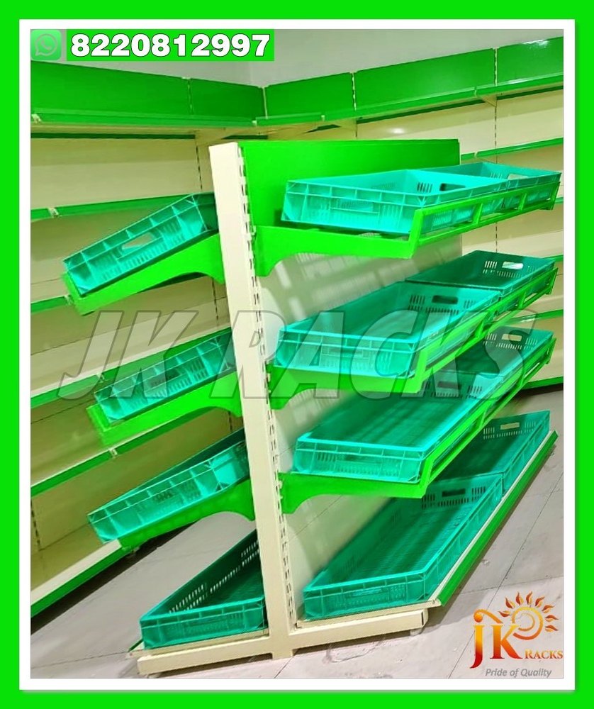 Metal Fruits & Vegetable Racks Nagapattinam, For Super Market Rack