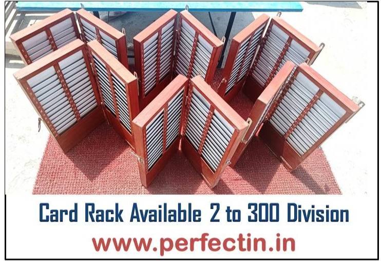 Perfect Wooden Attendance Card Rack, For Office, Size: Vary