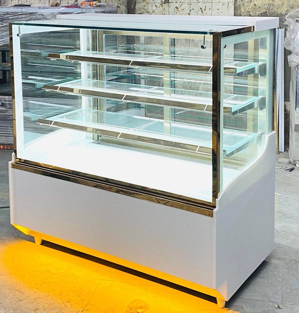 Adwin India Heavy Duty Stainless Steel AD C1 Bakery Showcase Cabinet, For Commercial, Size/Dimension: 1200 X 680 X 1280 Mm