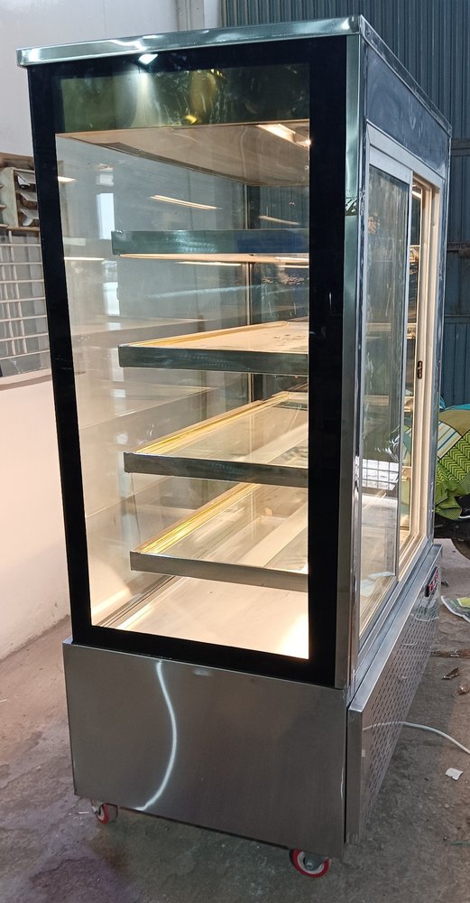 Metal Rectangular Cake Pastry Vertical Display Counter, For Shop