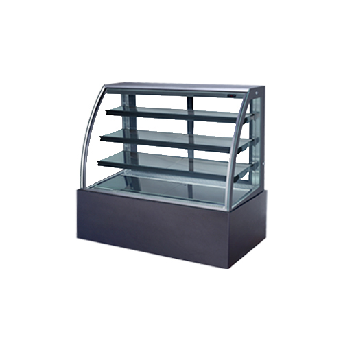 Stainless Steel with Glass Cold Revolving Display Counter, For Bakery