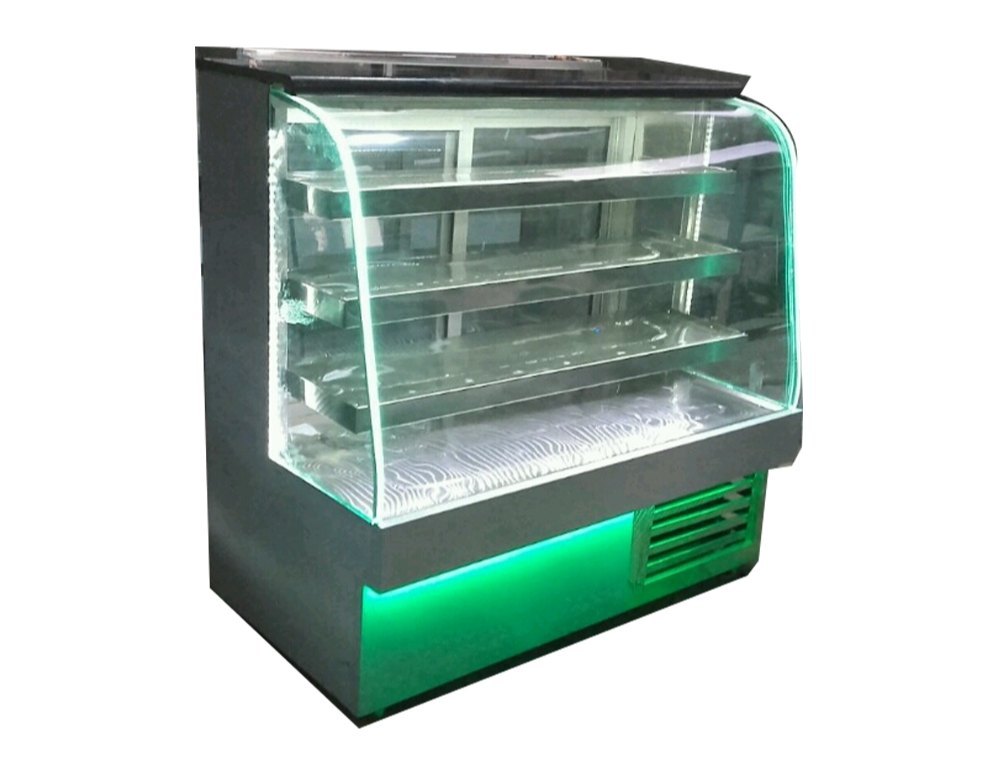 SS And Glass Cold Sweets Display Counter, For Shop