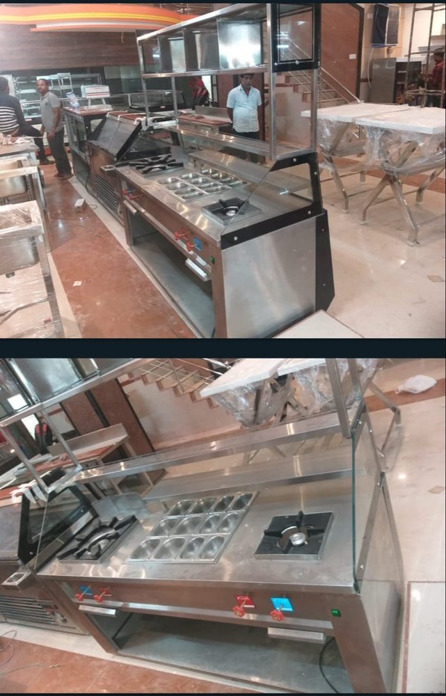 Stainless Steel Juice Counter, For Restaurant