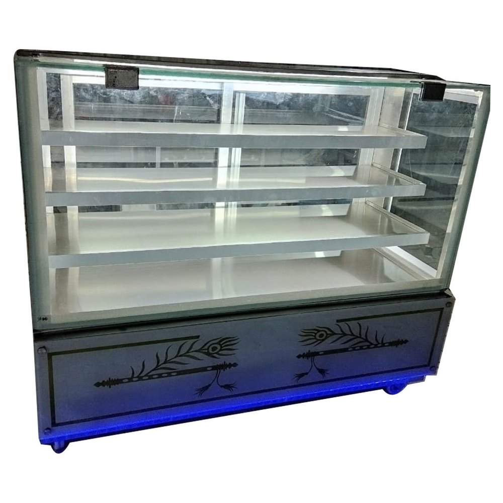 Metal Rectangular SS Cake Display Counters, For Bakery