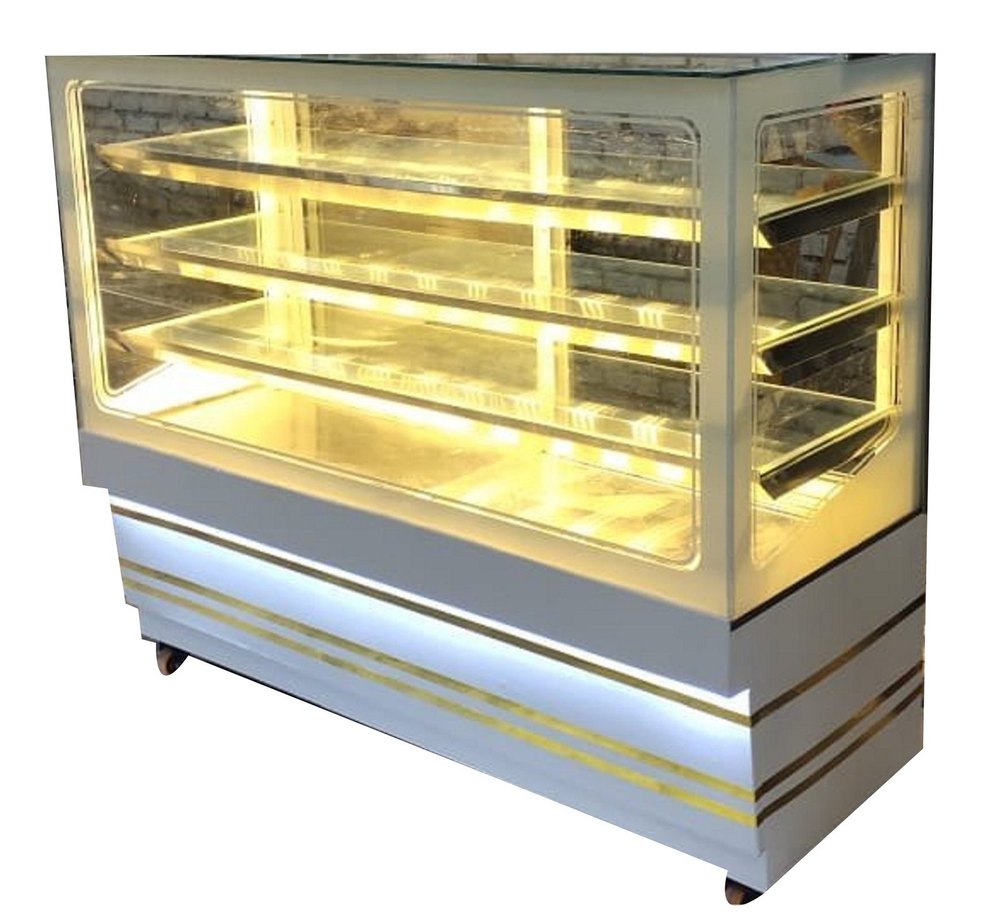 Glass And SS Hot & Cold 3.5 Feet Bakery Display Counter