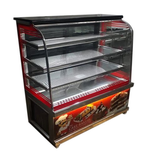 Toughened Glass Cake Pastry Display Counter, 10mm