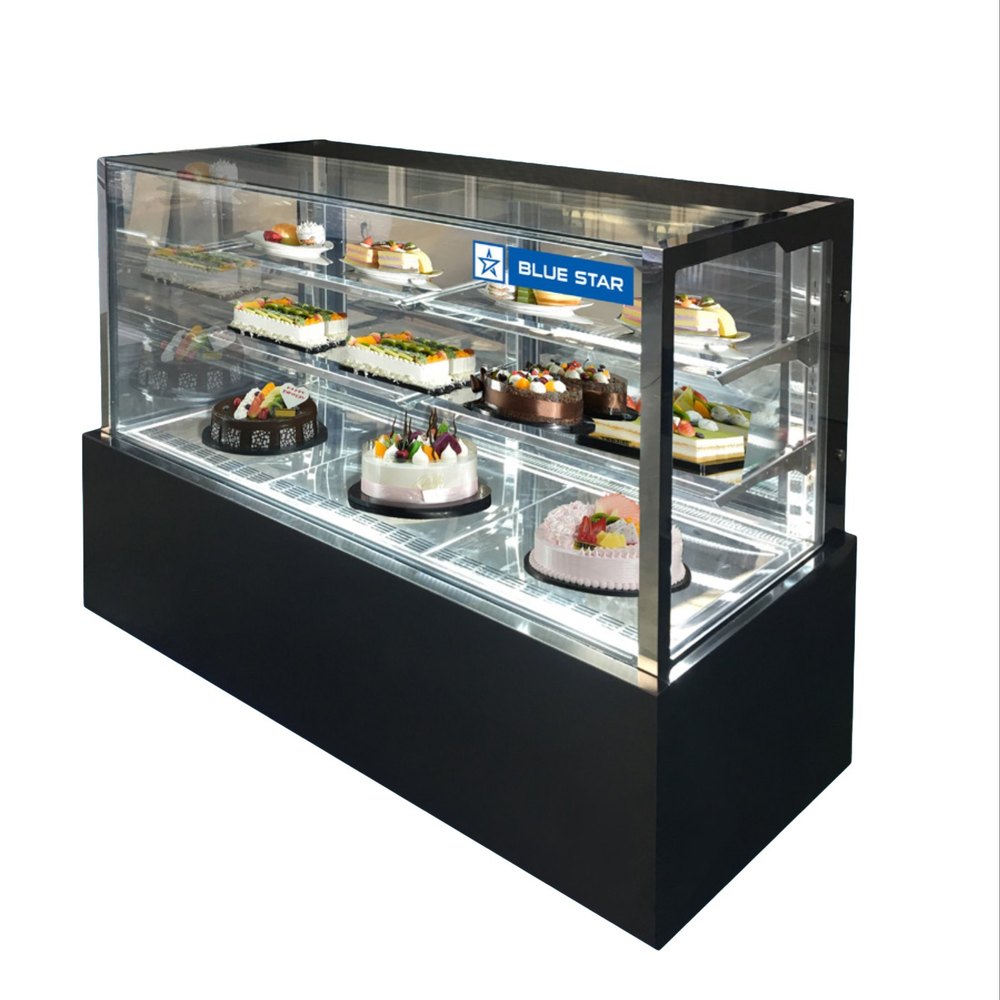 SS201 Supermarket Pastry Show Case, For Bakery