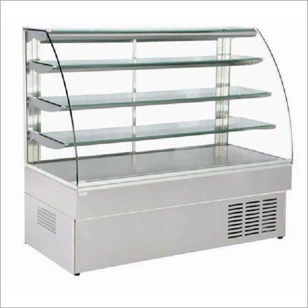 Silver Stainless Steel Food Display Cases