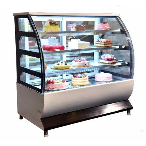 Curved Glass Cake Display Counter