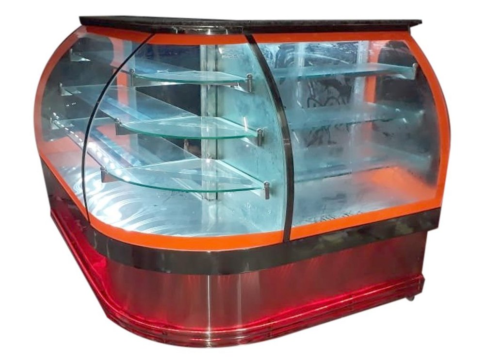 6.5ft Curved Glass Sweet Display Counter