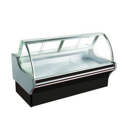 Rudraa Stainless Steel and Glass Refrigerator Display Case, For Restaurant