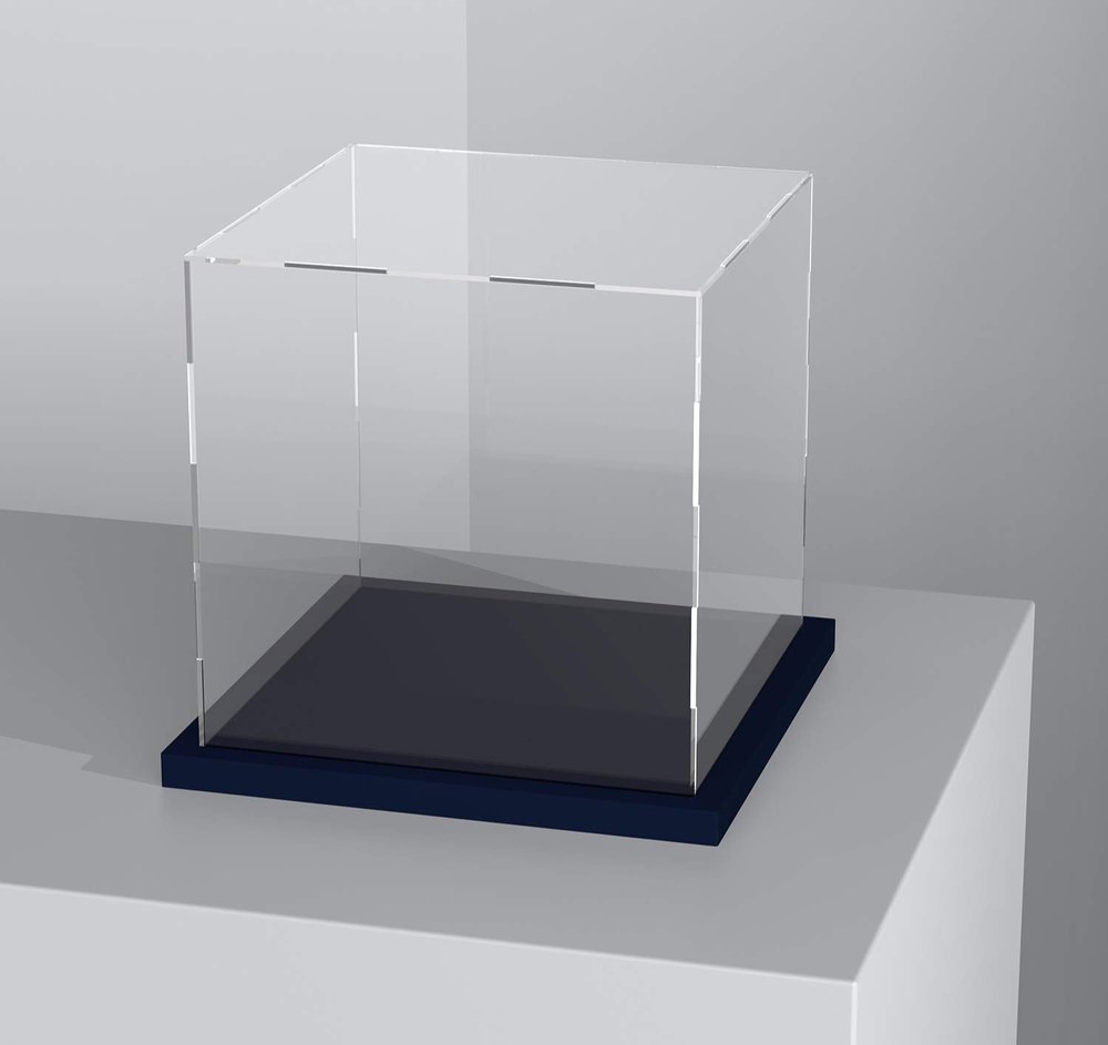 Box Transparent Acrylic Display Case, Pre Assembled