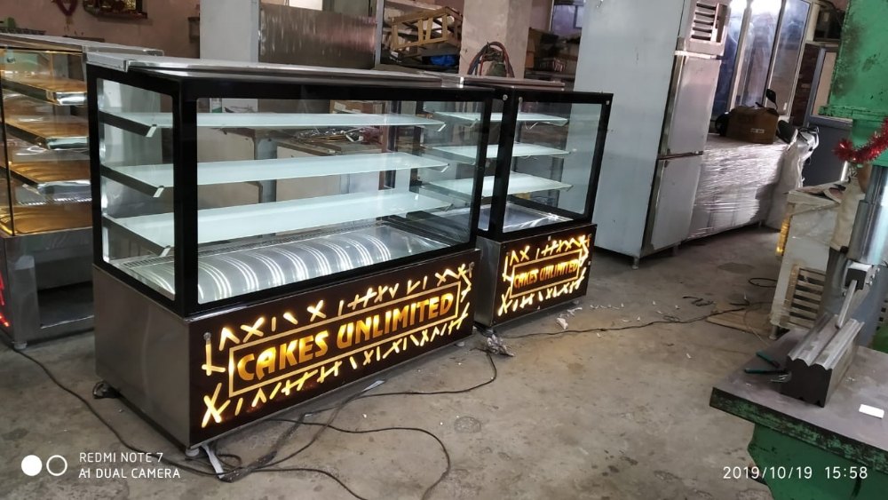 MK-DC-01 Glass Cake Display Counter, Air Cooling, 12mm