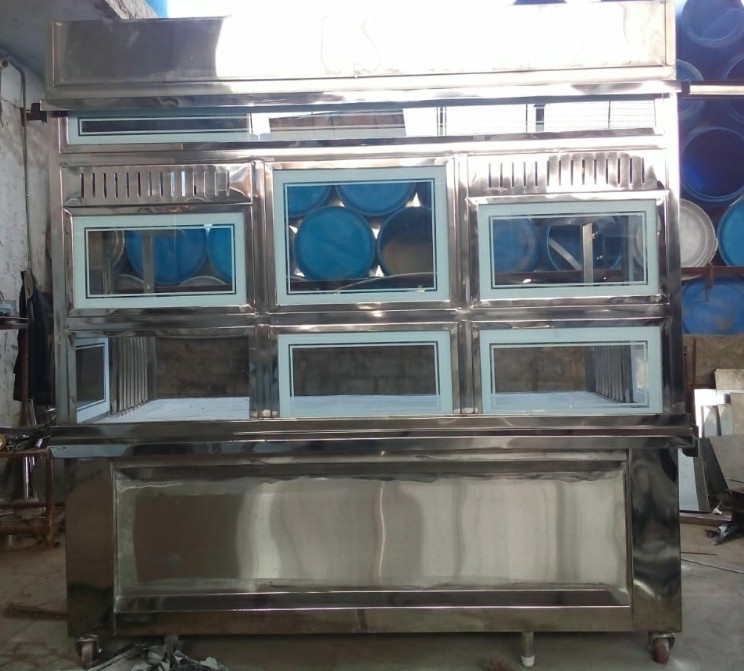 Stainless Steel White Fast Food Counters