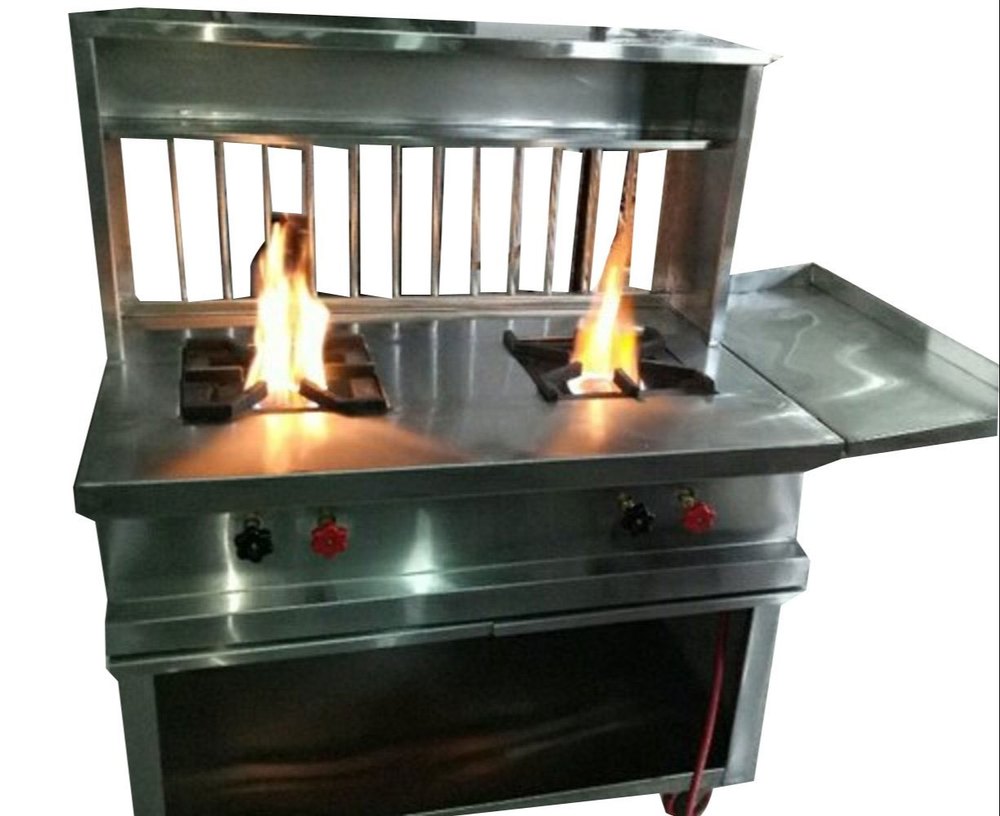 Stainless Steel Silver Chowmein Counter, For Commercial