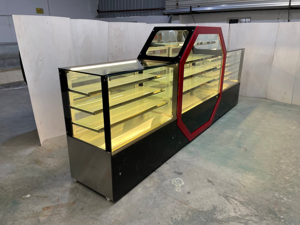 STEELGOLD SS Display Counter for Restaurant
