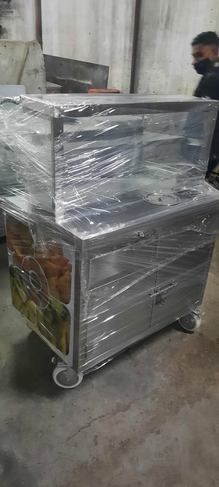 Wooden Chat Display Counter, For Catering