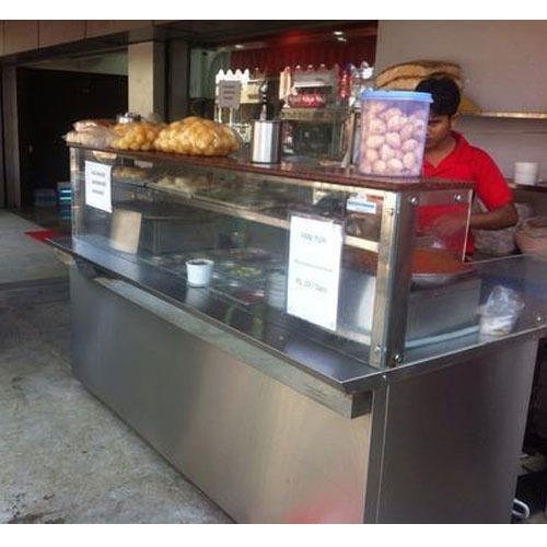 50 Hz Stainless Steel Chat Counter, For Storing And Display