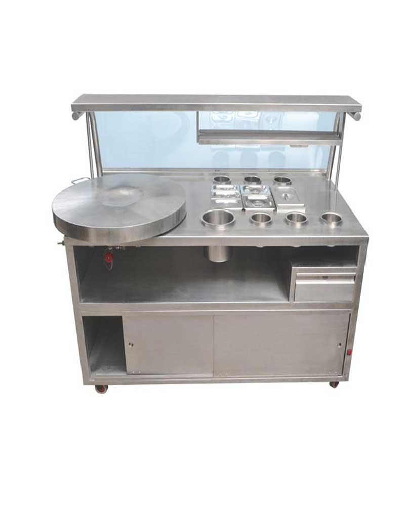Stainless Steel Pav Bhaji Counter, For Restaurant