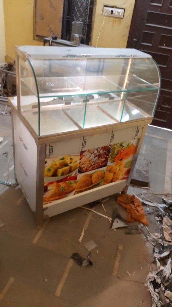 Stainless Steel Pav Bhaji Counter, For Street Food Stall