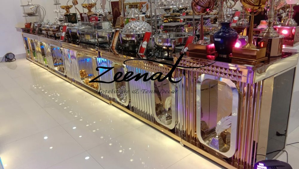 Stainless Steel New Fruit Catering Counter