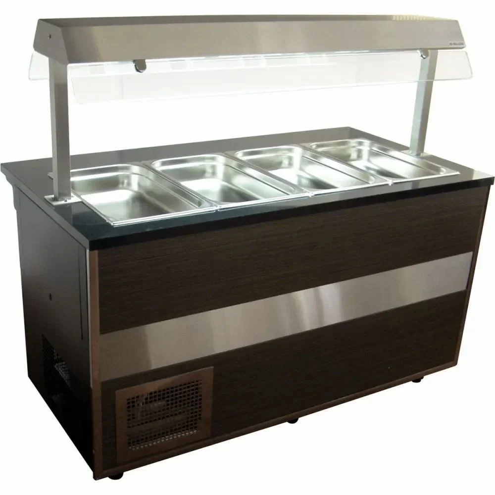 Stainless Steel Silver SS Buffet Counter, For Hotel